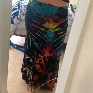 Tye-dye Cali kind maxi skirt